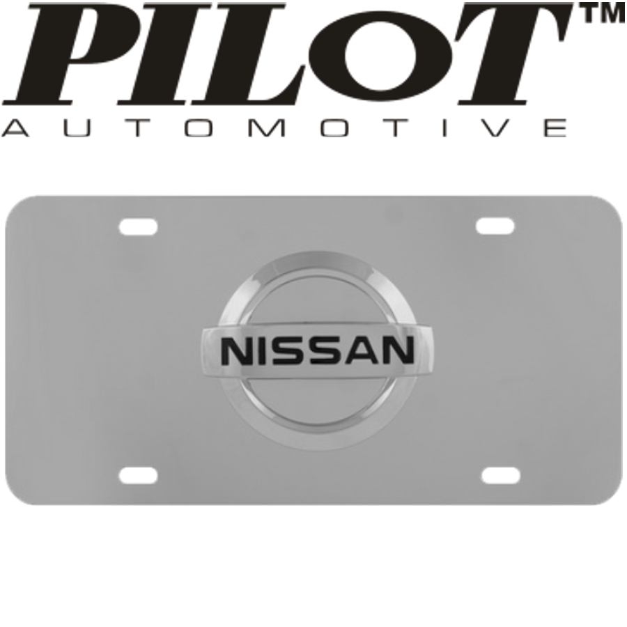 PLAQUE STAINLESS STEEL '' NISSAN