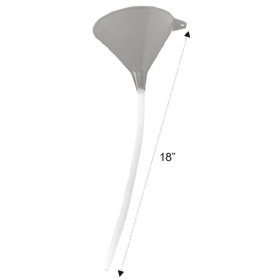 ENTONNOIR AVEC TUYAU FLE X 18''