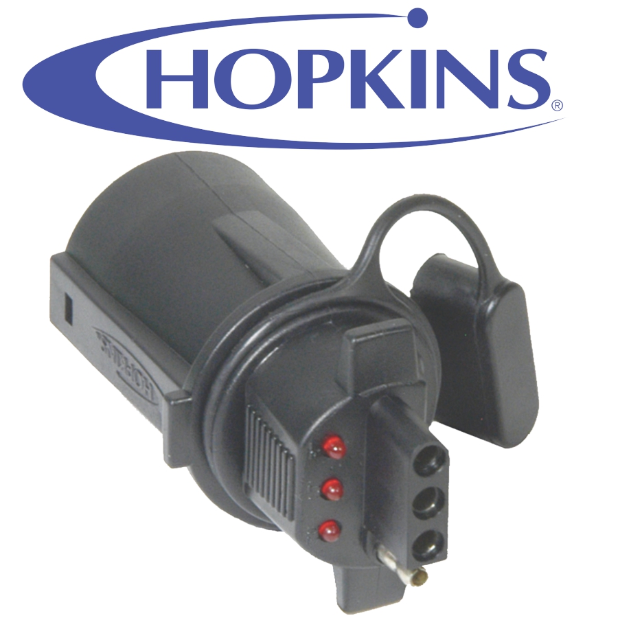 ADAPTEUR 7 BRINS 4 PLAT   AVEC LED VERIFICATEU