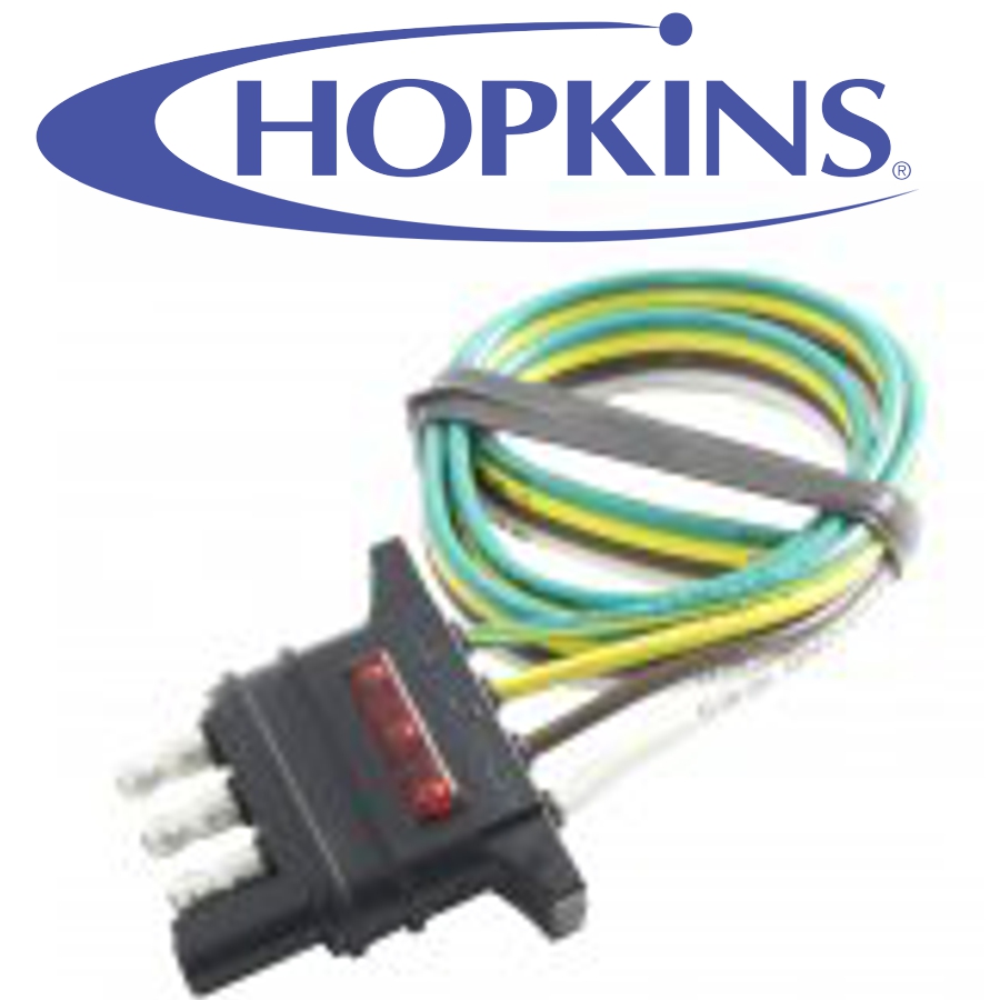 CONNECTEUR 4 BRINS 24'' W/LED