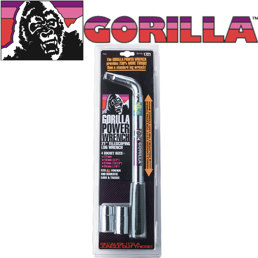 CLE DE ROUE TELESCOPIQUE GORILLA 21'' 2 DOUILLES