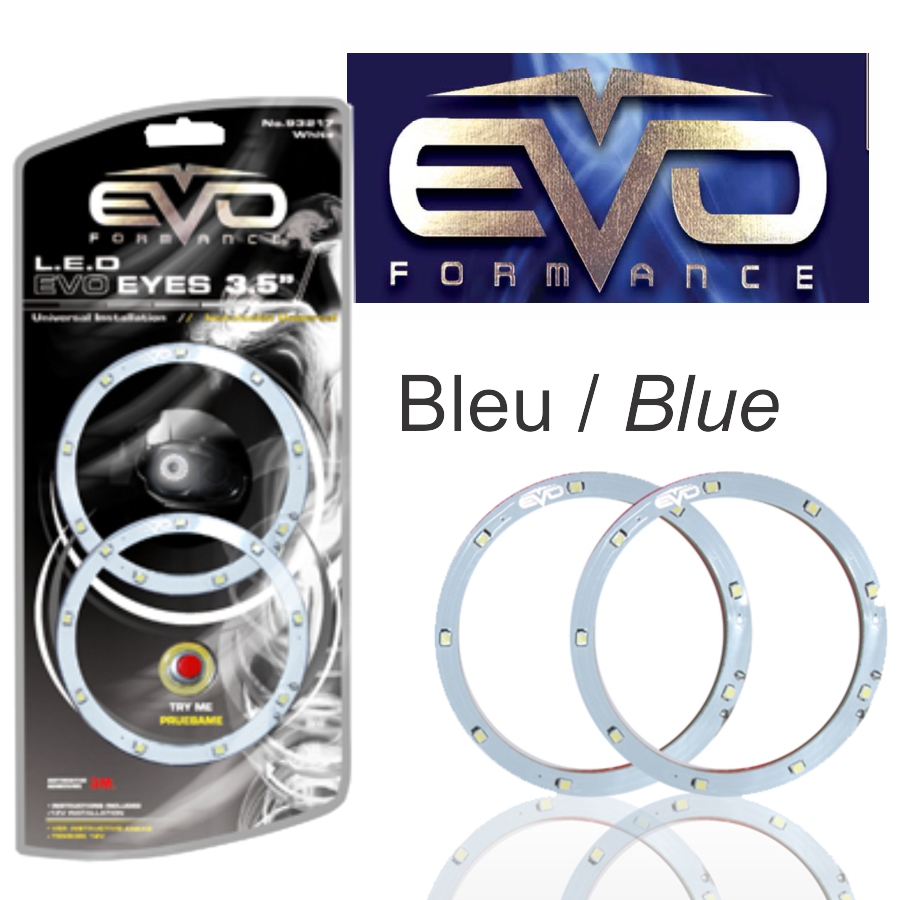 ANNEAUX LED BLEU 3 1/2