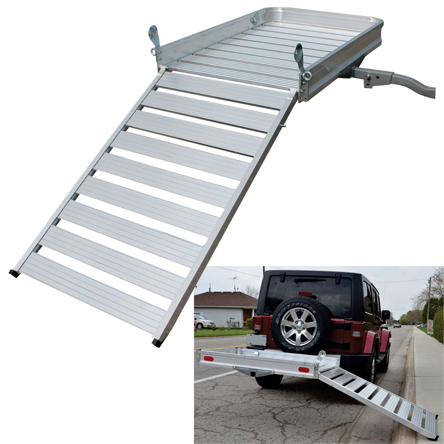 PANIER AVEC RAMPE EN ALU MINUMRAMP / 49''X29''1/2X4