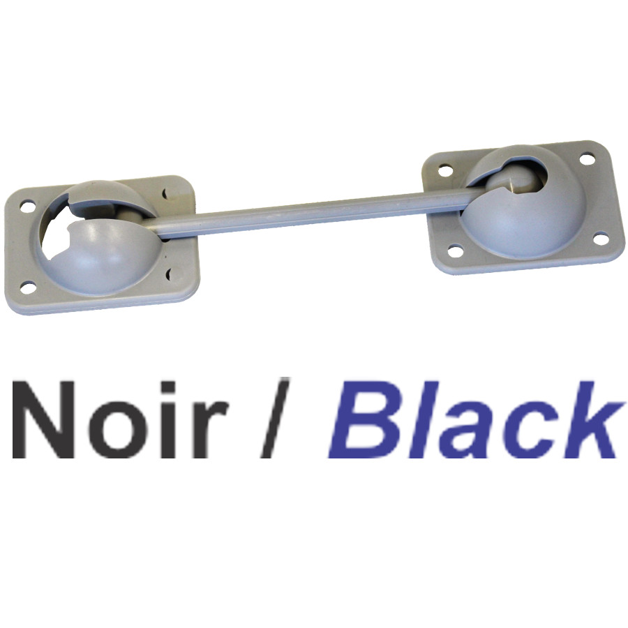 SUPPORT PORTE PLAST.6'' N OIR