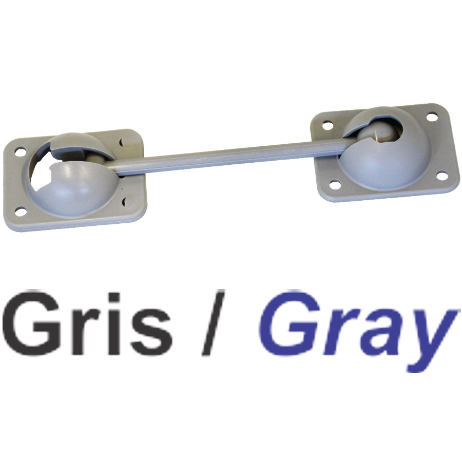 SUPPORT PORTE PLAST.GRIS 6''