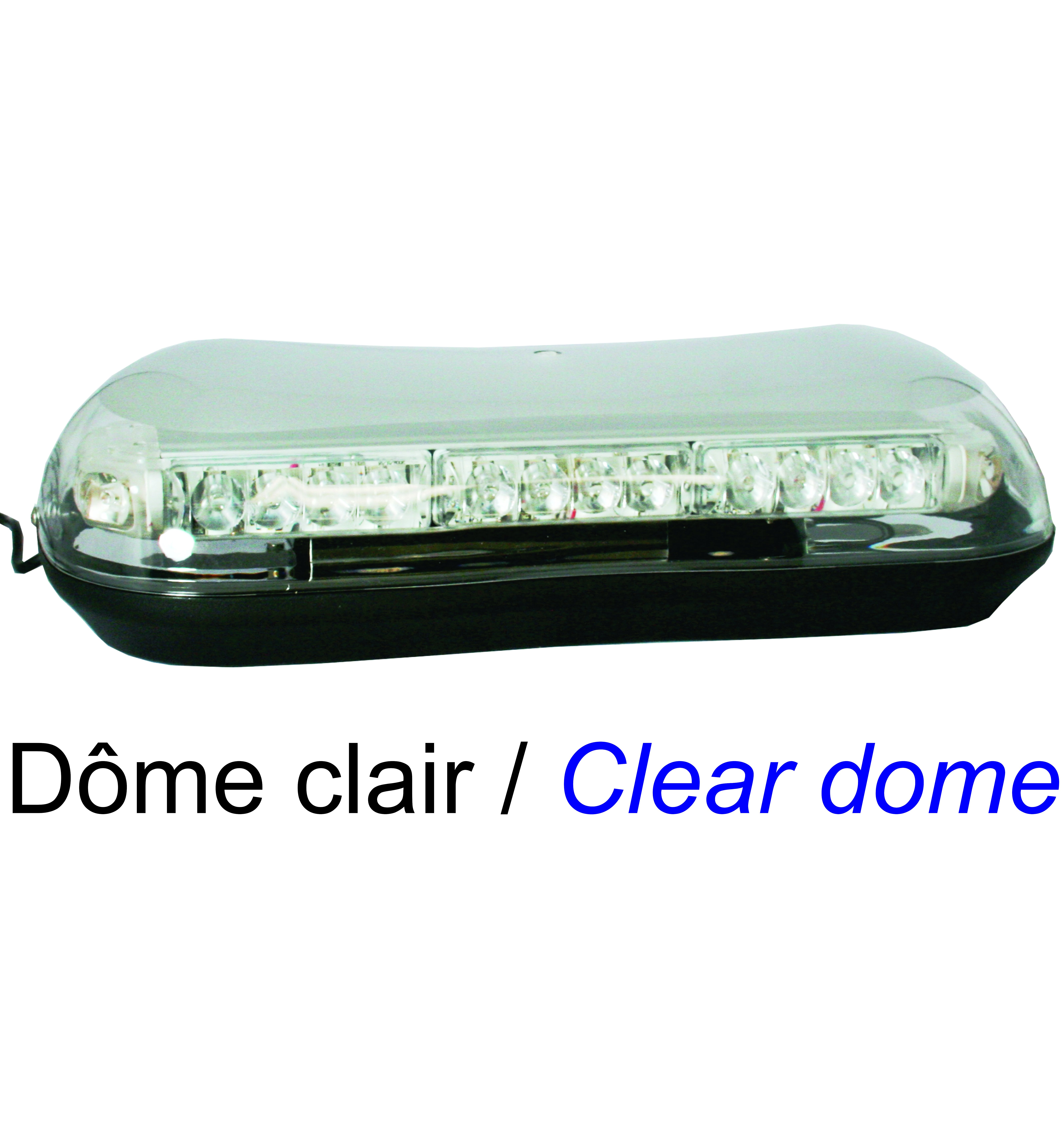 STROB 32 LED, DOME CLAIR
