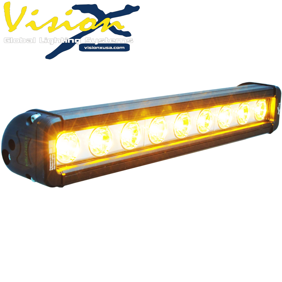BARRE 9 LED AMBRE,1 436 L,12'' XIL-LP910A