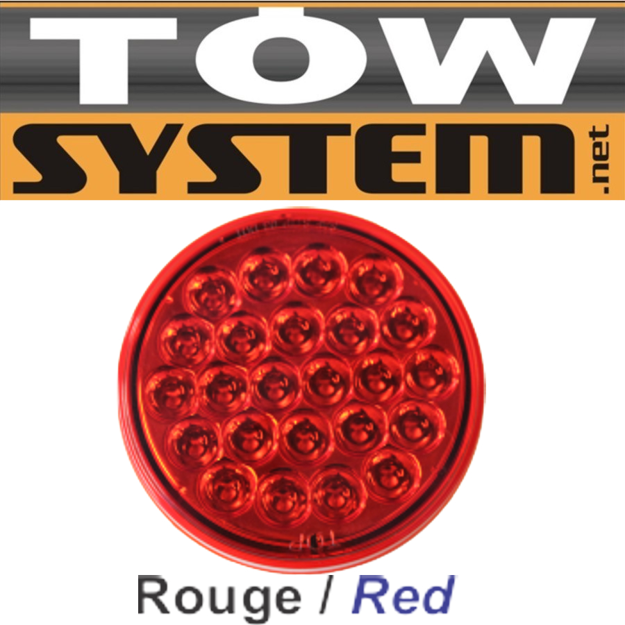 LUMIERE 24LED RONDE 4''RO UGE