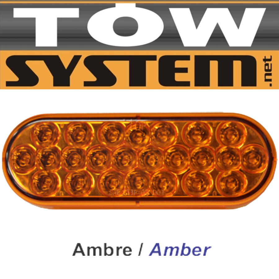 LUMIERE 24 LED OVALE 6''A MBRE