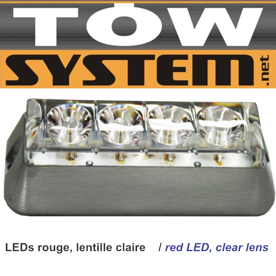 LUMIERE STROB,LENS CL/4L ED RED
