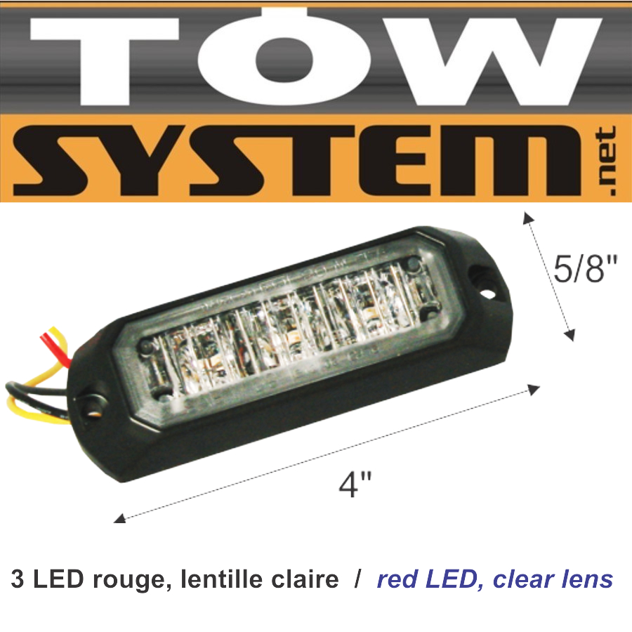 AVERTIS.3LED ROUGE,12SEQ UENCES