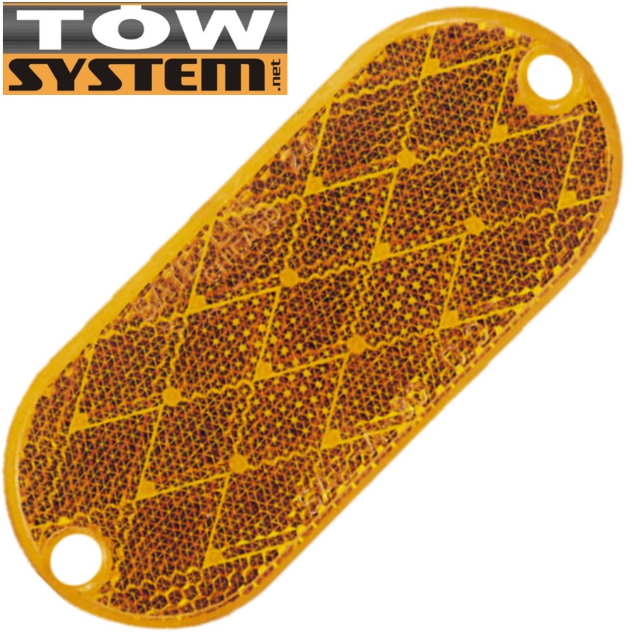 REFLECTEUR OVAL JAUNE