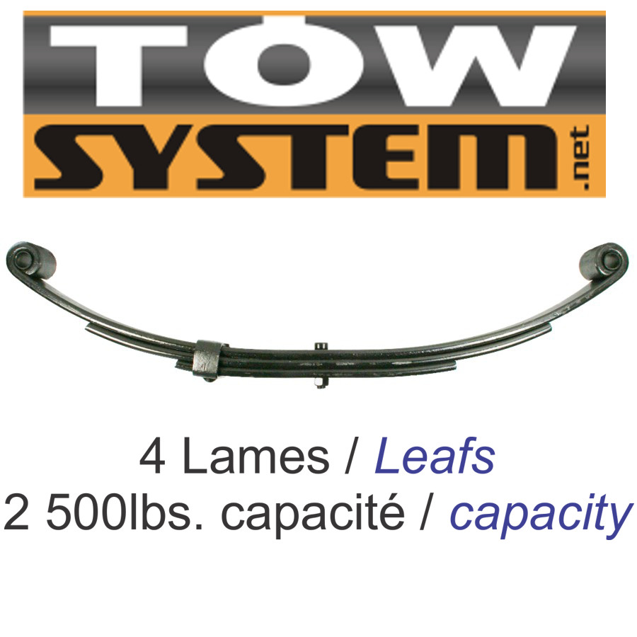 RESSORT 4 LAMES 2500LBS 25''1/4, UNA-218