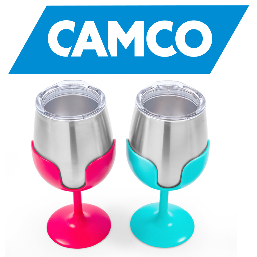 COUPE DE VIN PIED AMOVIB LE8OZ, BLEU/ROSE (2)