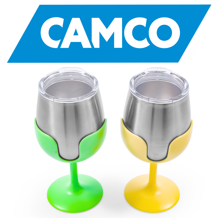 COUPE DE VIN PIED AMOVIB LE 8OZVERT/JAUNE (2)