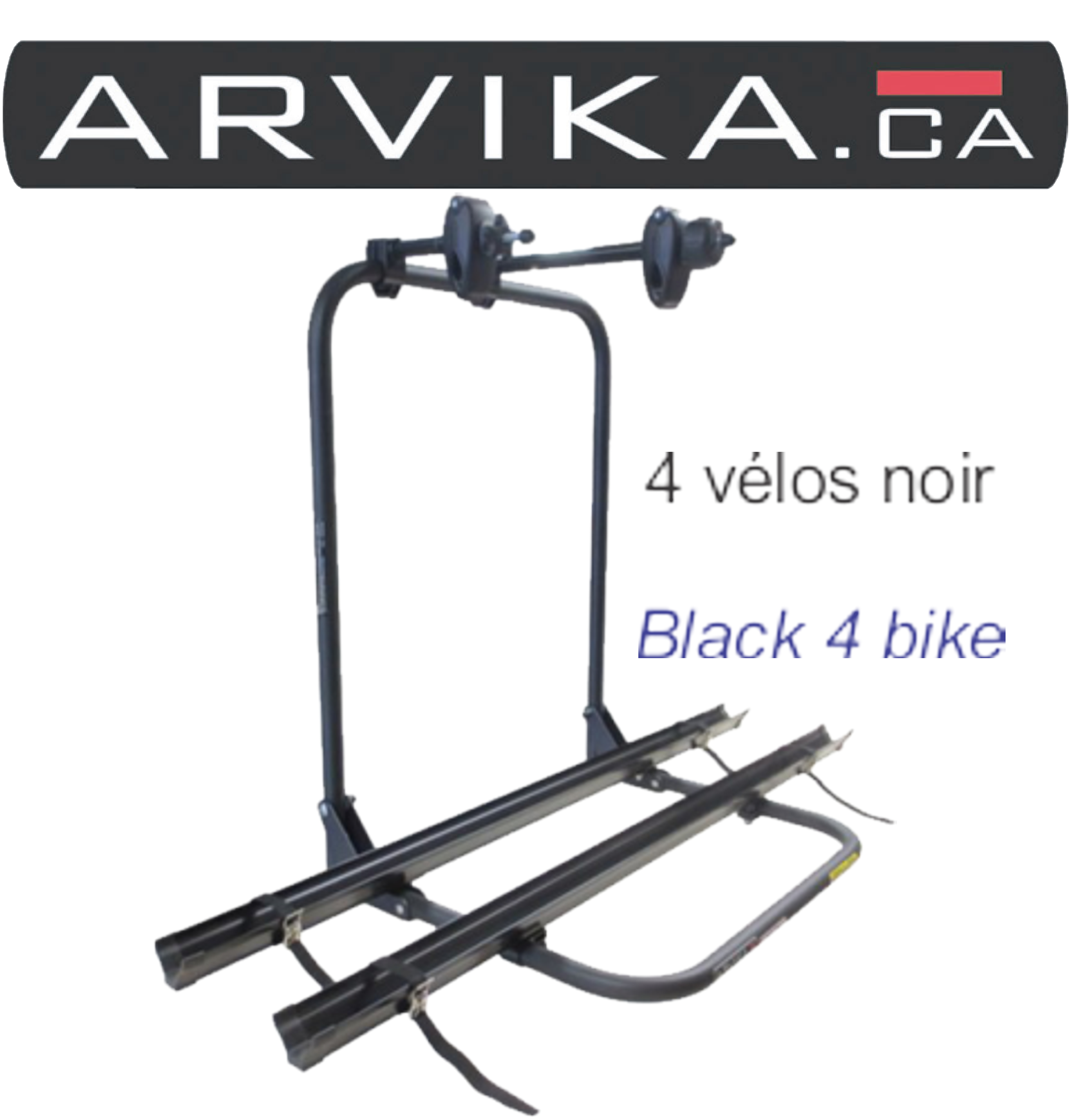 BASE POUR 4 VELOS NOIRS