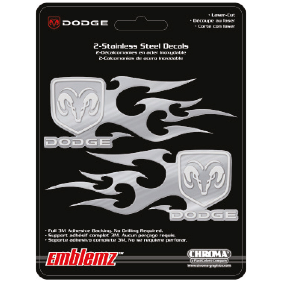 AUTOCOLLANT DODGE 5''3/8X 2''