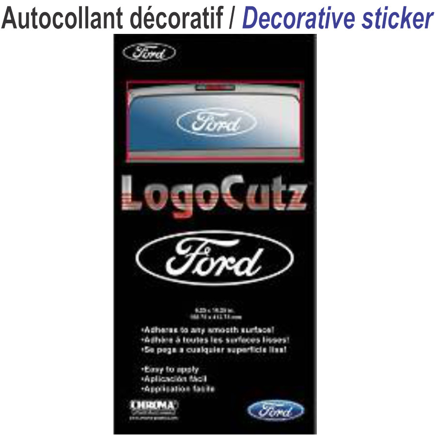 AUTOCOLLANT FORD 25''X 10 ''