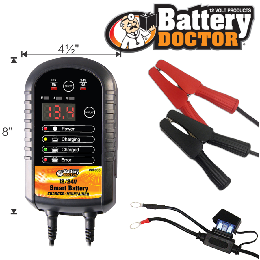 CHARGEUR INTE.8-4AMP 12/ 24V