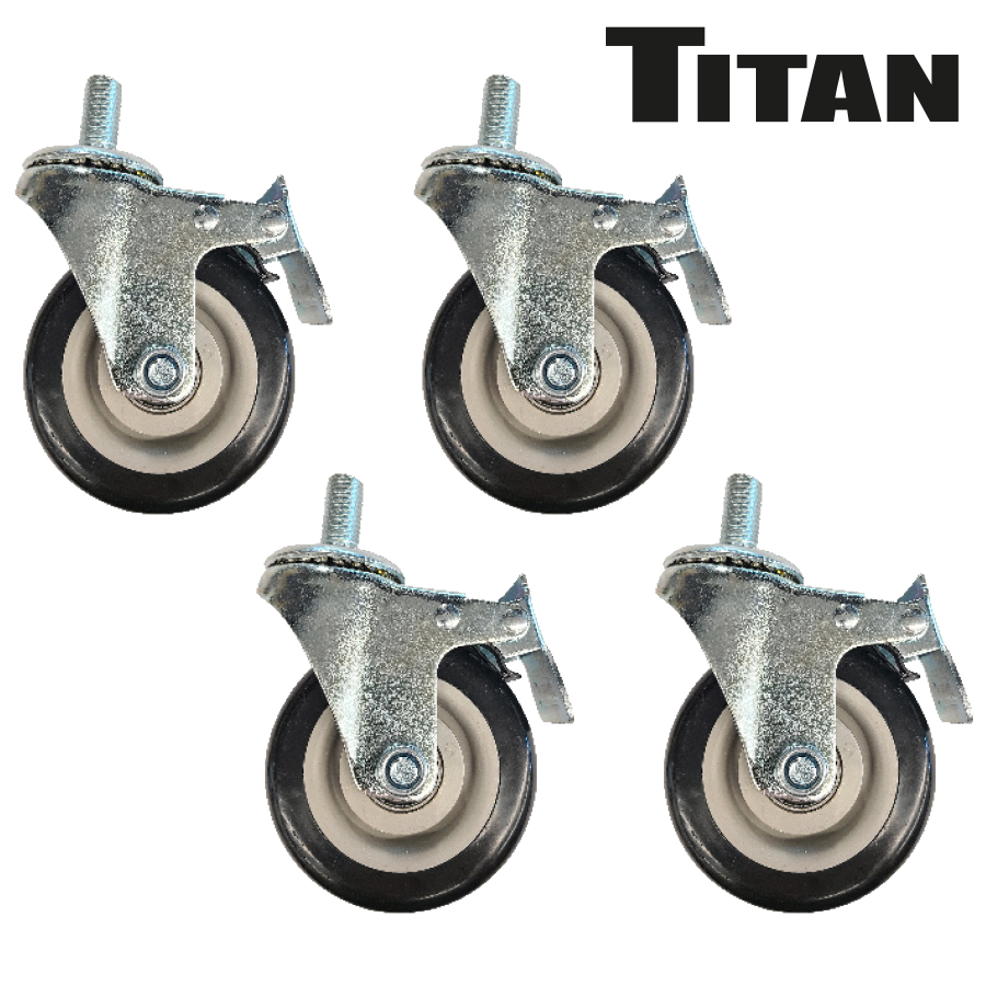 4.ROULETTES PIVOTANTES H -D 4''1200 LBS