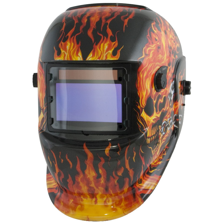 CASQUE A SOUDER, FLAMMES