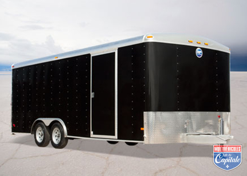 Remorque Road Force 8,5' Wide 8'x14', 8,5'x14, 9'x14', 10'x14', 8,5'x16', 8'x20', 9'x20', 10'x20', 11'x20' nez plat - Vente et location de remorques et trailers - Remorque Québec